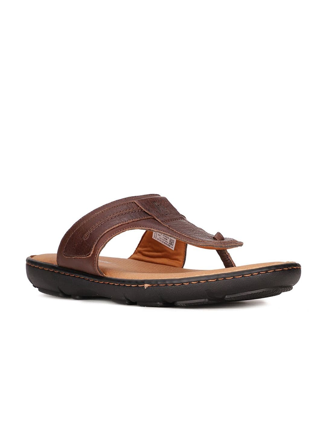 Hush Puppies Men Brown & Tan Leather Comfort Sandals - view 1