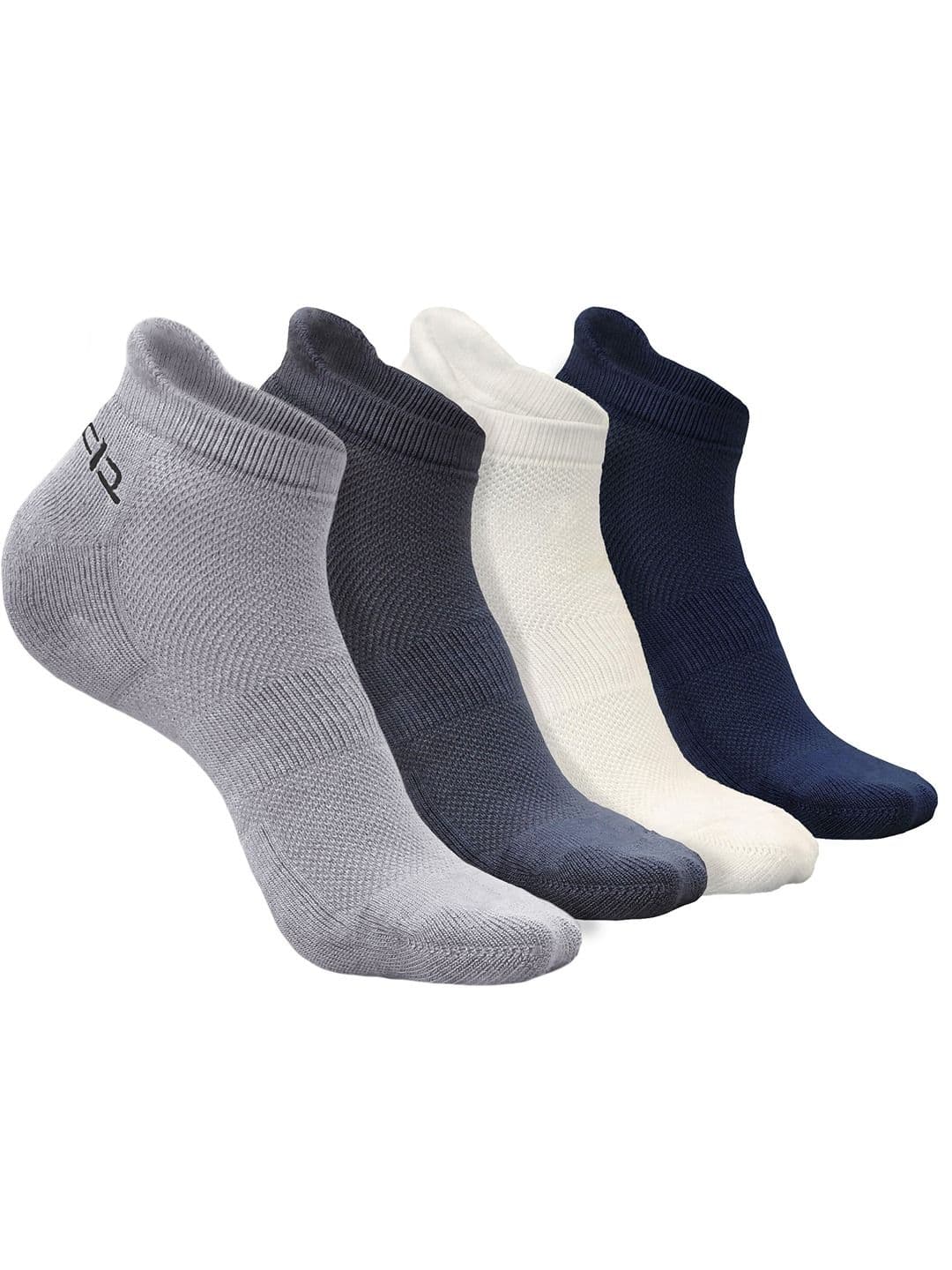 Heelium Men Pack of 4 Bamboo Super Soft & Odour-Free Breathable Ankle-Length Socks - view 1
