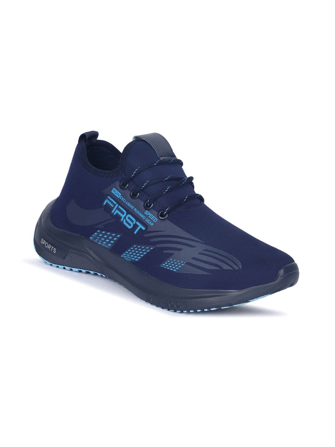 WIN9 Men Blue Mesh Walking Shoes - view 1