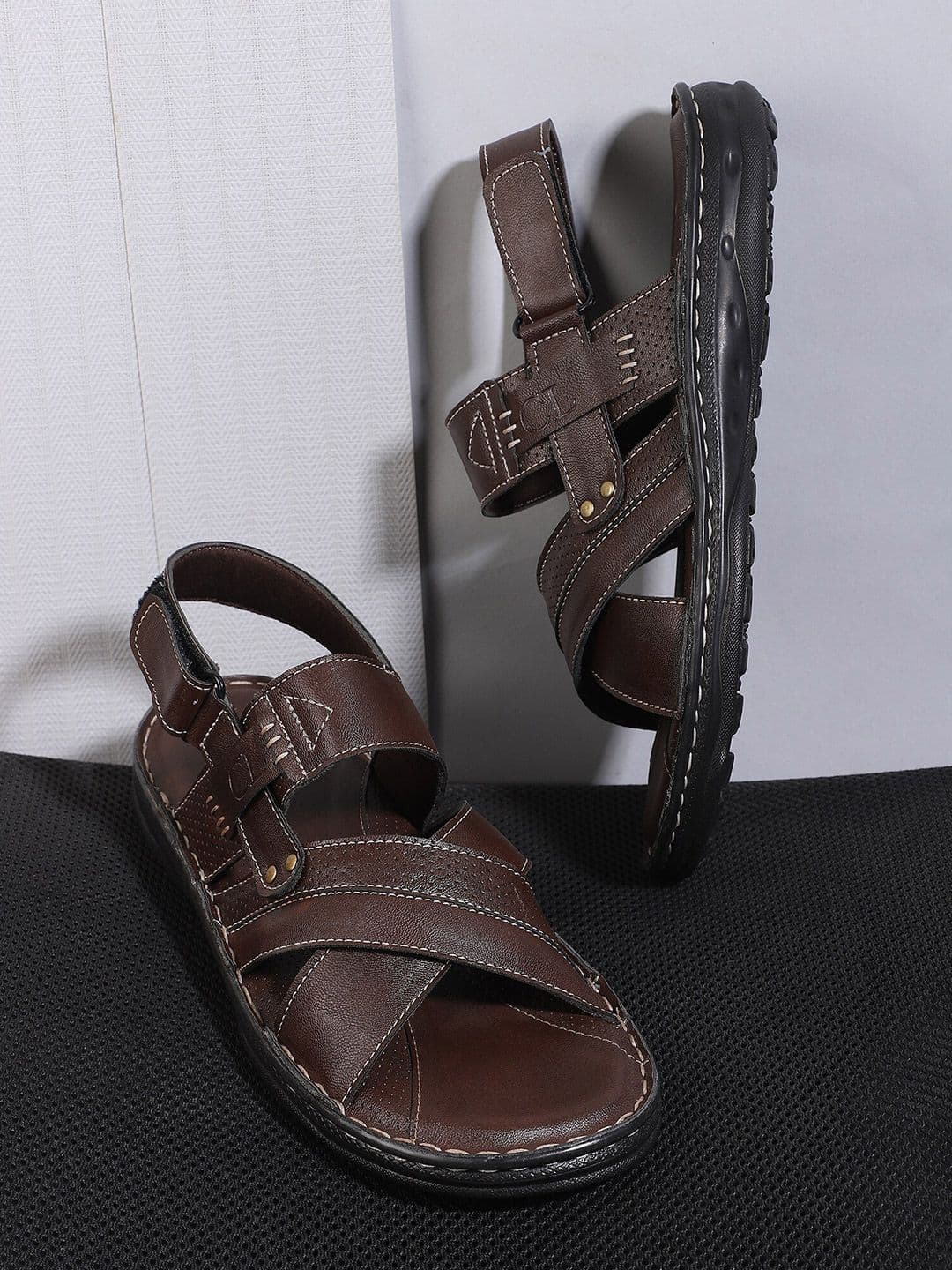 Carlton London Men Brown Comfort Sandals - view 1