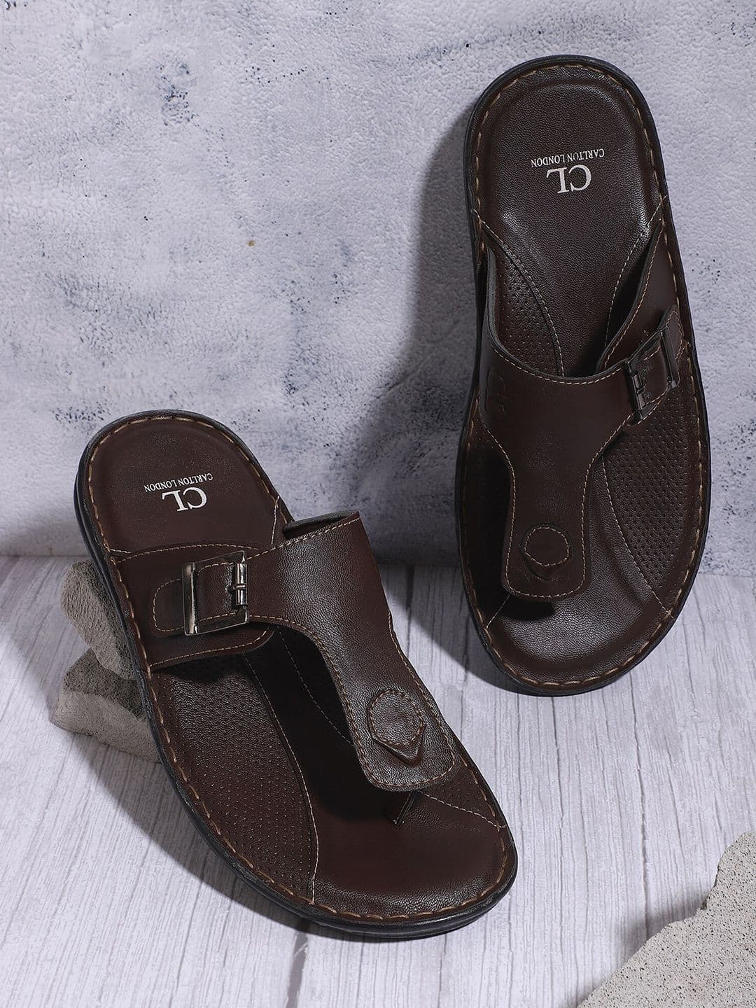 Carlton London Men Brown Comfort Sandals - view 1
