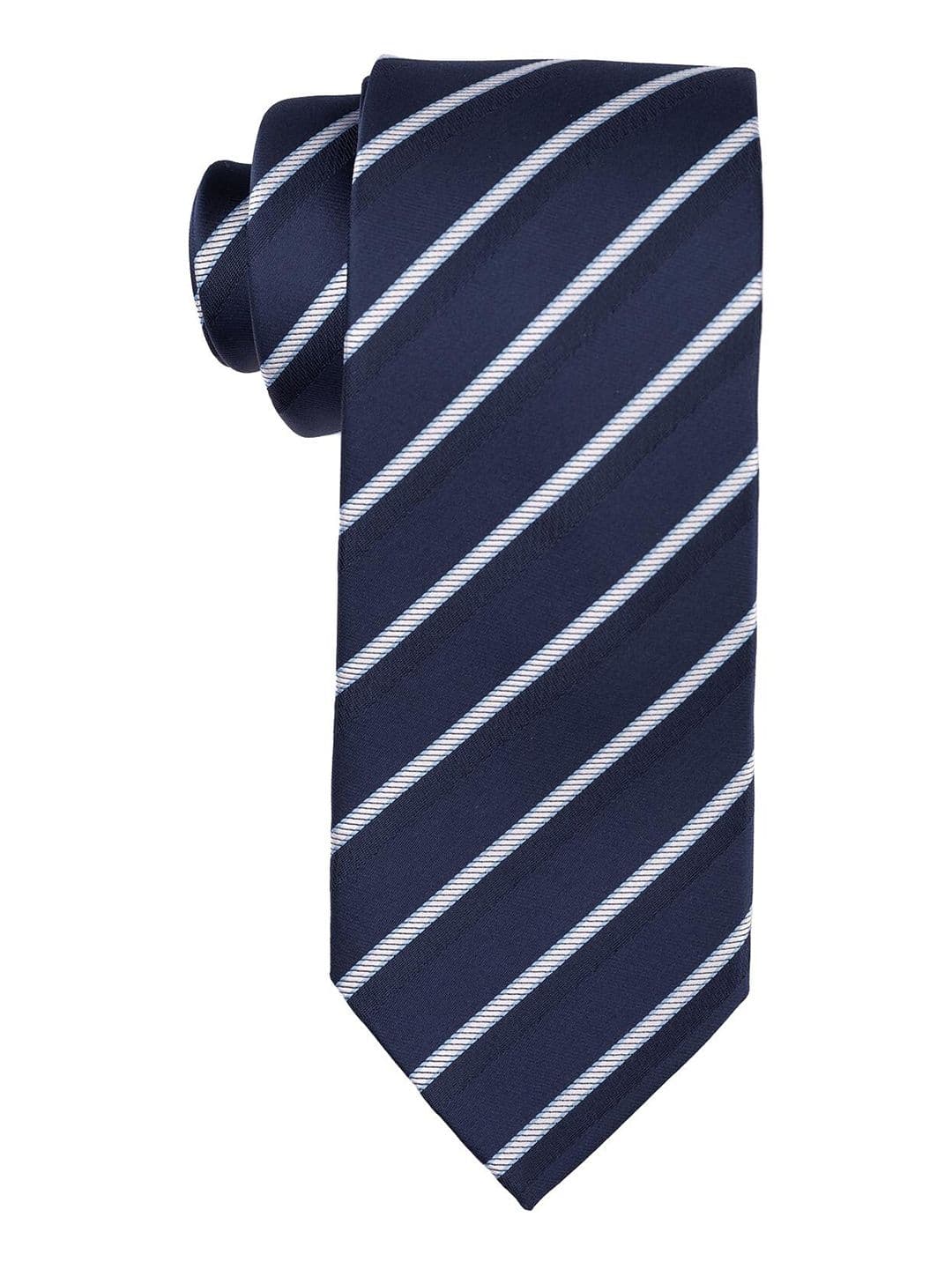 The Tie Hub Men Blue Printed Skinny Tie - view 1