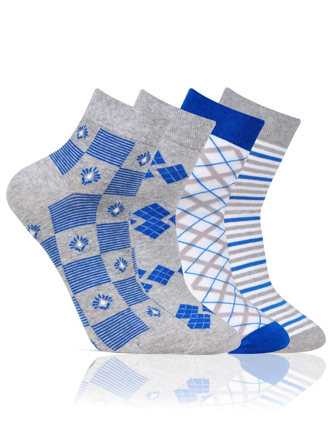 Bonjour Men Pack Of 4 Assorted Above Ankle-Length Socks - view 1