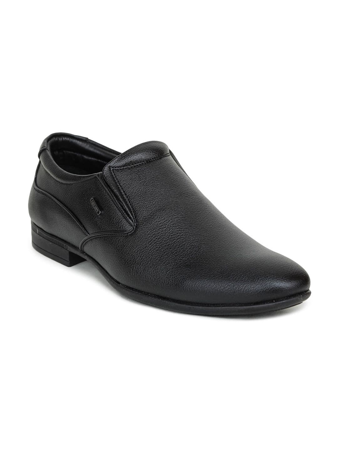 Liberty Men Black Solid Slip-On Formal Shoes - view 1