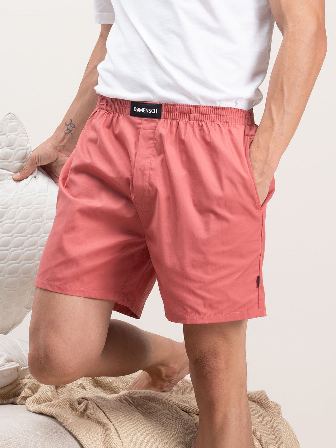 DAMENSCH Men Solid Ultra-Light Cotton Regular Fit Boxer Shorts