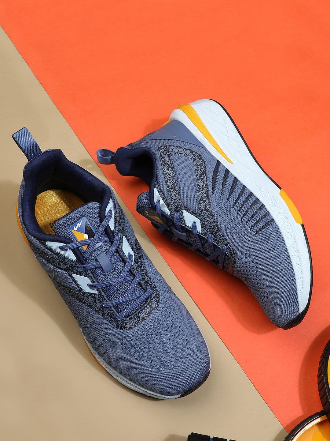 Campus Men CAMP JEAL Navy Blue Mesh Running Shoes - view 1