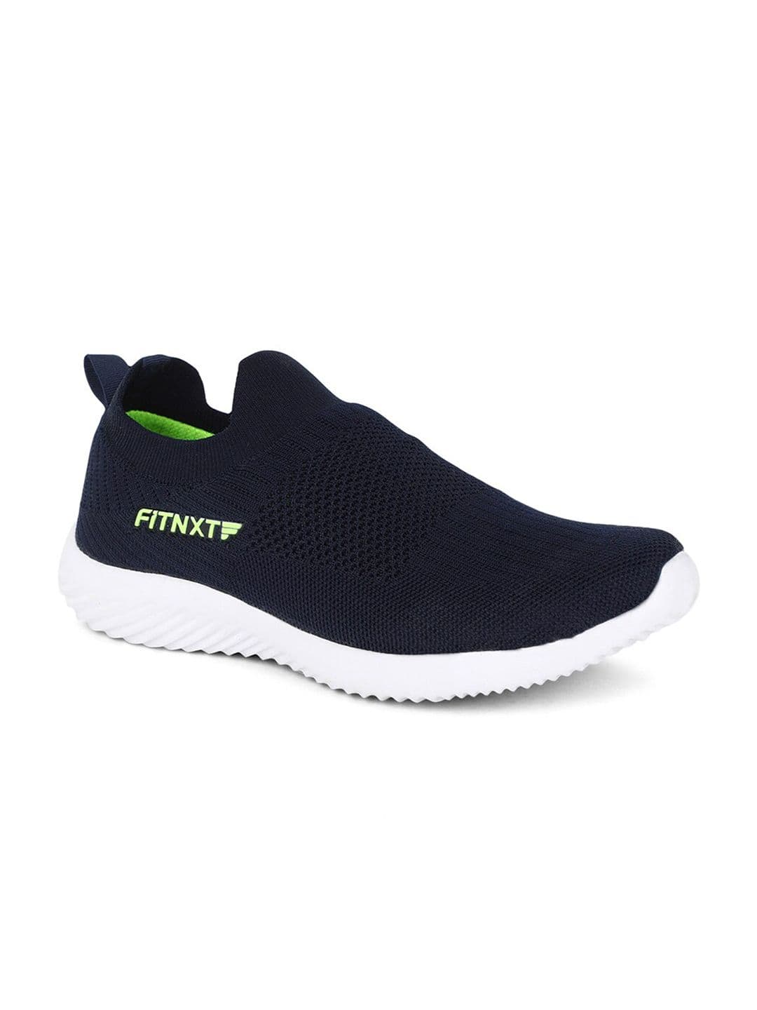 Khadims Men Navy Blue Textile Running Non-Marking Shoes - view 1