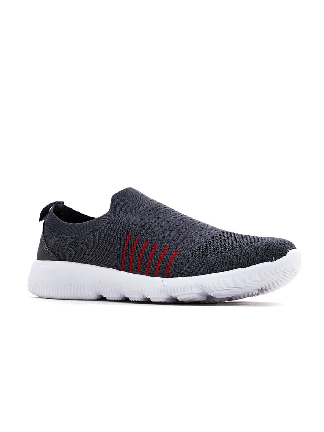 Khadims Men Grey Textile Running Non-Marking Shoes - view 1