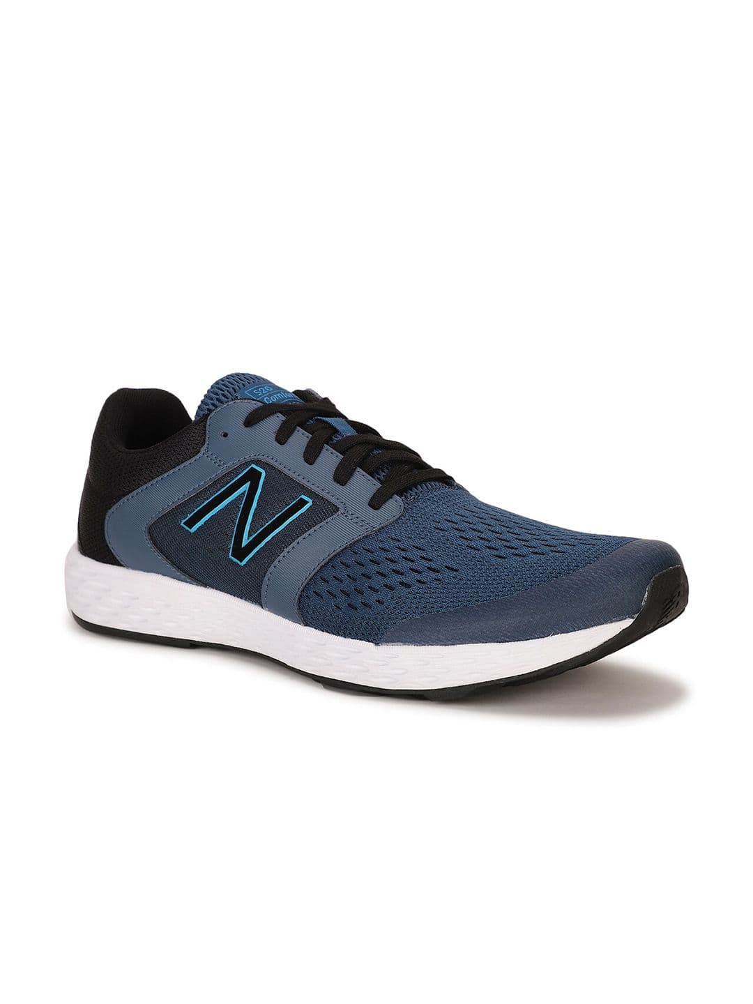 New Balance Men Blue & Black Woven Design Running Shoes - view 1
