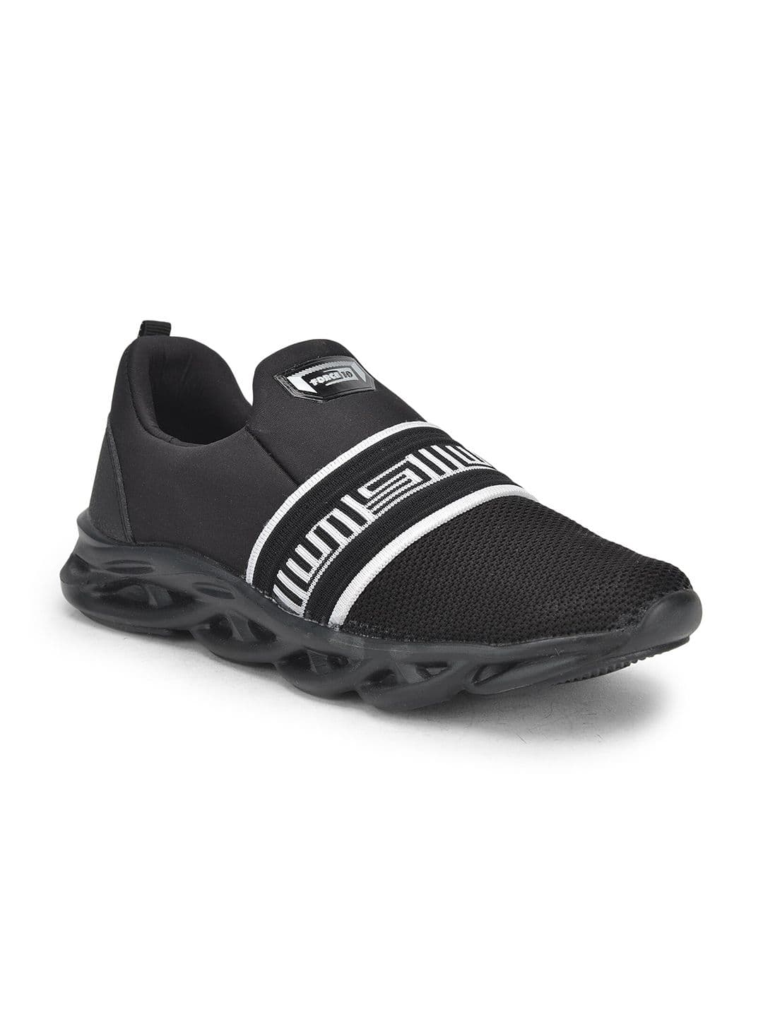 Liberty Men Black Mesh Walking Shoes - view 1