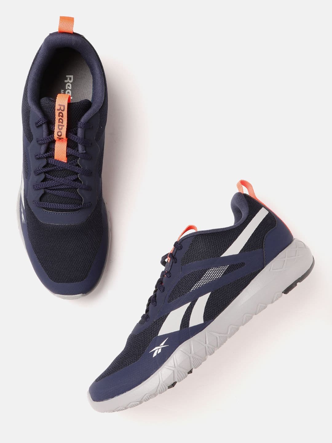 Reebok Men Navy Blue Woven Design Fairweather 2.0 Training or Gym Shoes - view 1