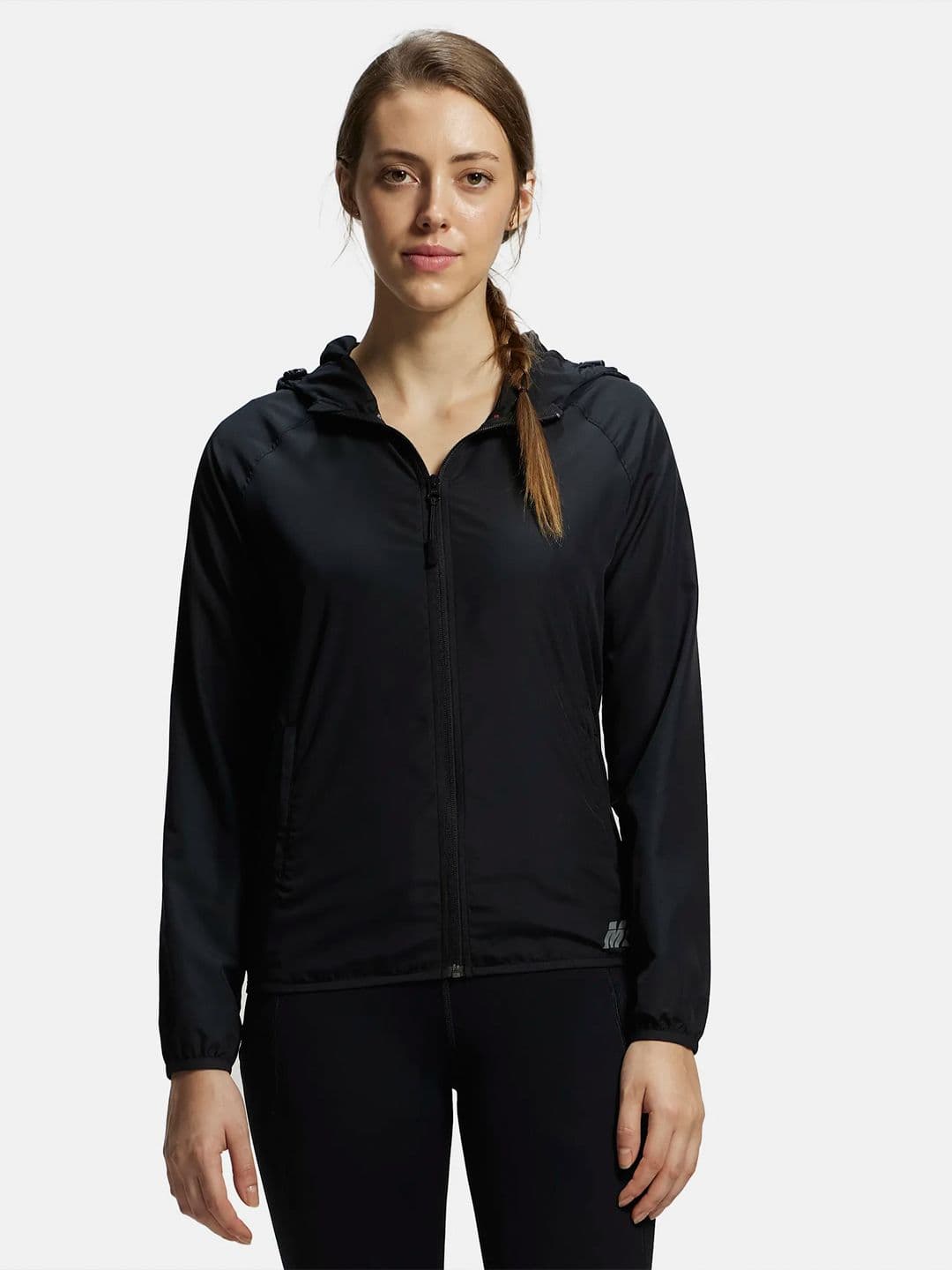 Jockey Microfiber Fabric Active Wear Raglan Styled Water Resistant Hoodie Jacket - MW50 - view 1