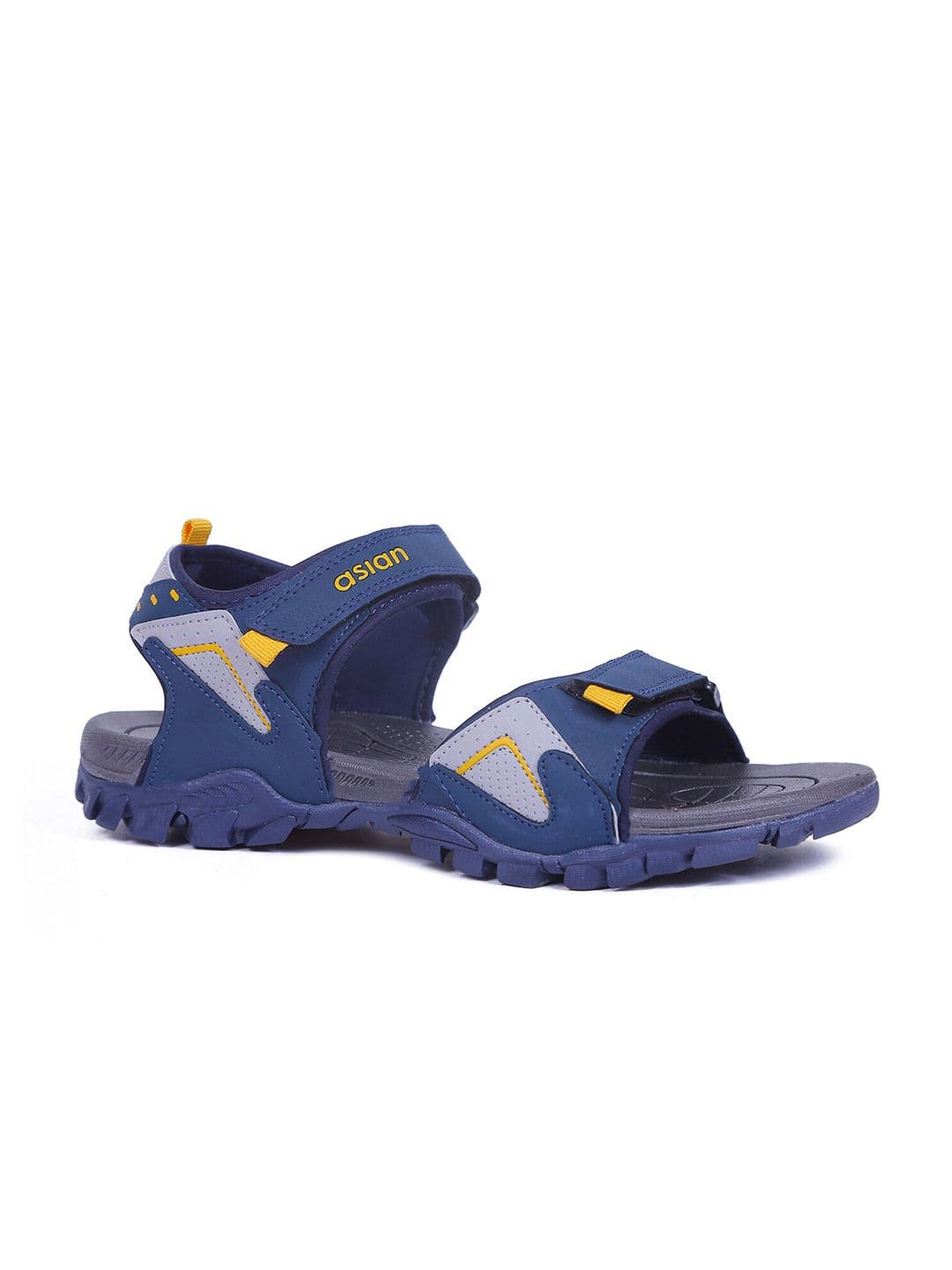 ASIAN Men Navy Blue & Yellow Sports Sandals - view 1