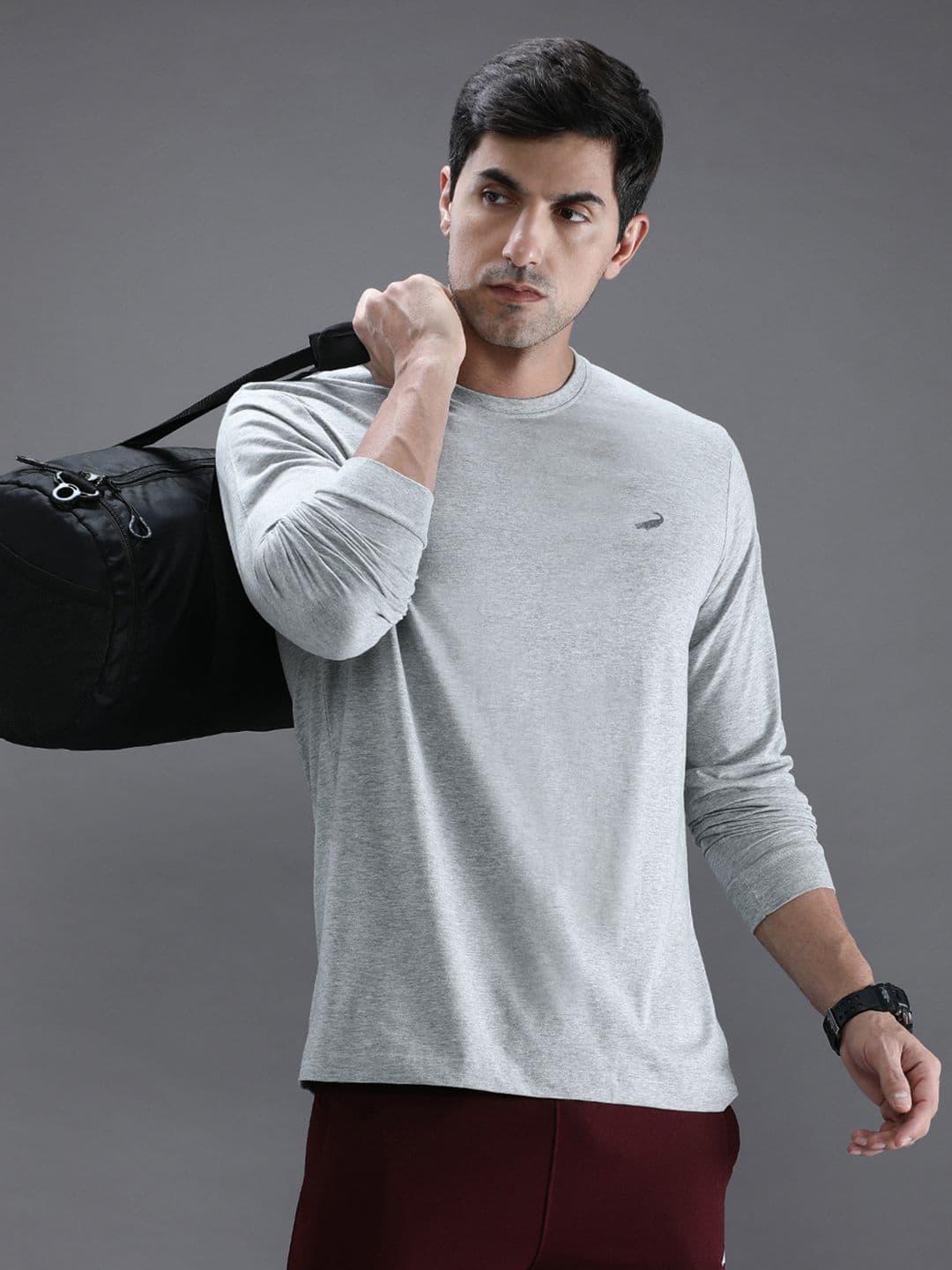 Crocodile Men Grey T-shirt - view 1