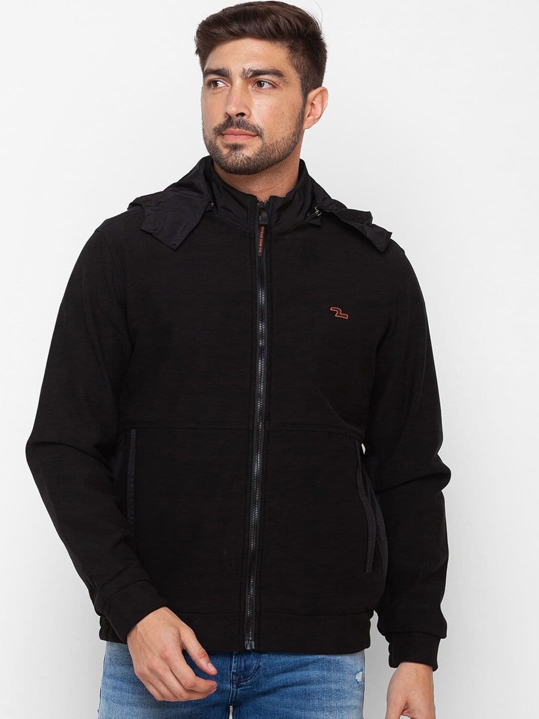 SPYKAR Men Black Bomber Jacket - view 1