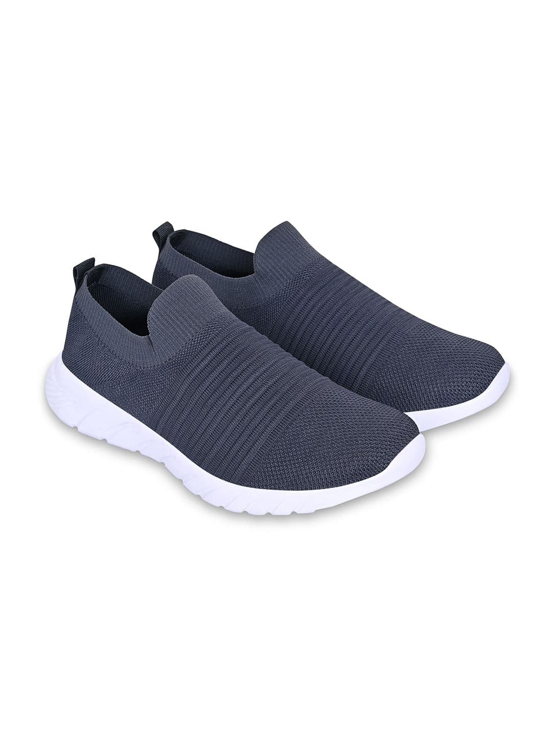 TPENT Men Grey Textile Running Shoes - view 1