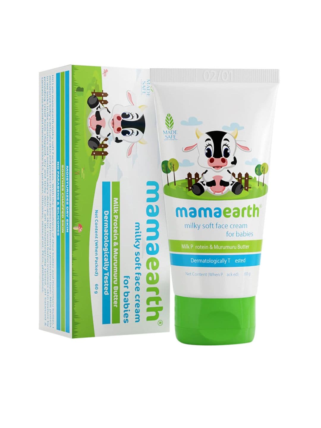 Mamaearth Kids Milky Soft Baby Face Cream With Murumuru Butter - 60g - view 1