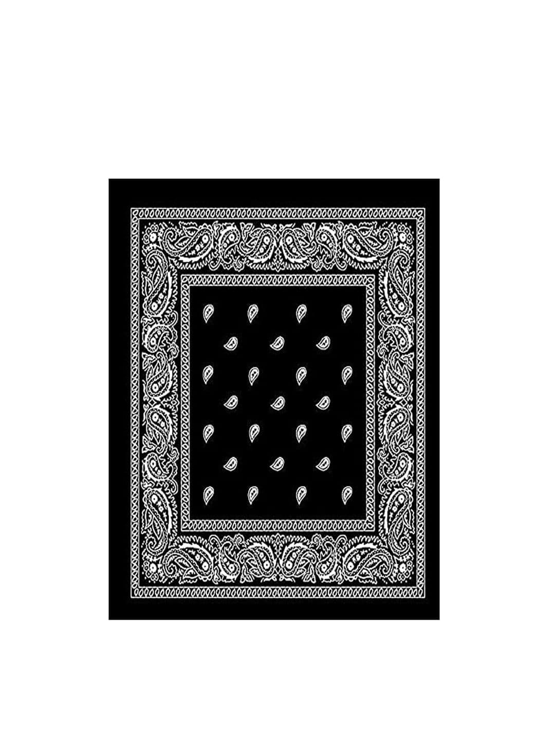 Aadikart Unisex Black Printed Anti Microbial Multipurpose Bandana Headband - view 1