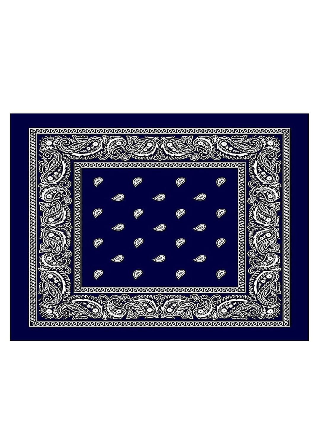 Aadikart Navy Blue Printed Cotton Bandanas - view 1