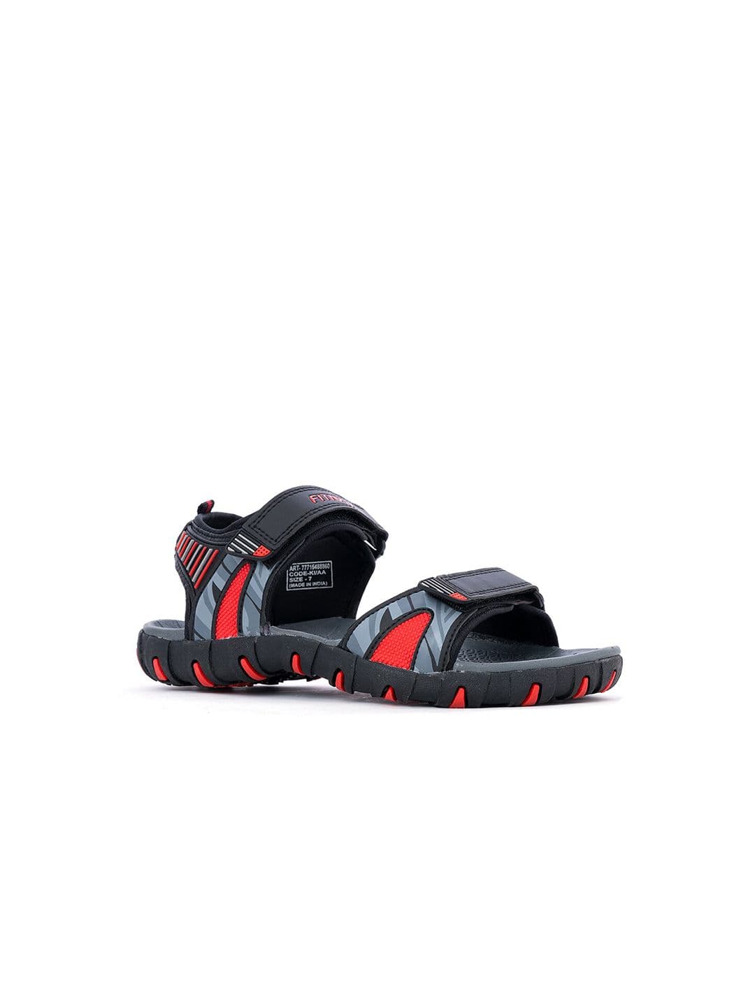 Khadims Men Black Comfort Sandals - view 1