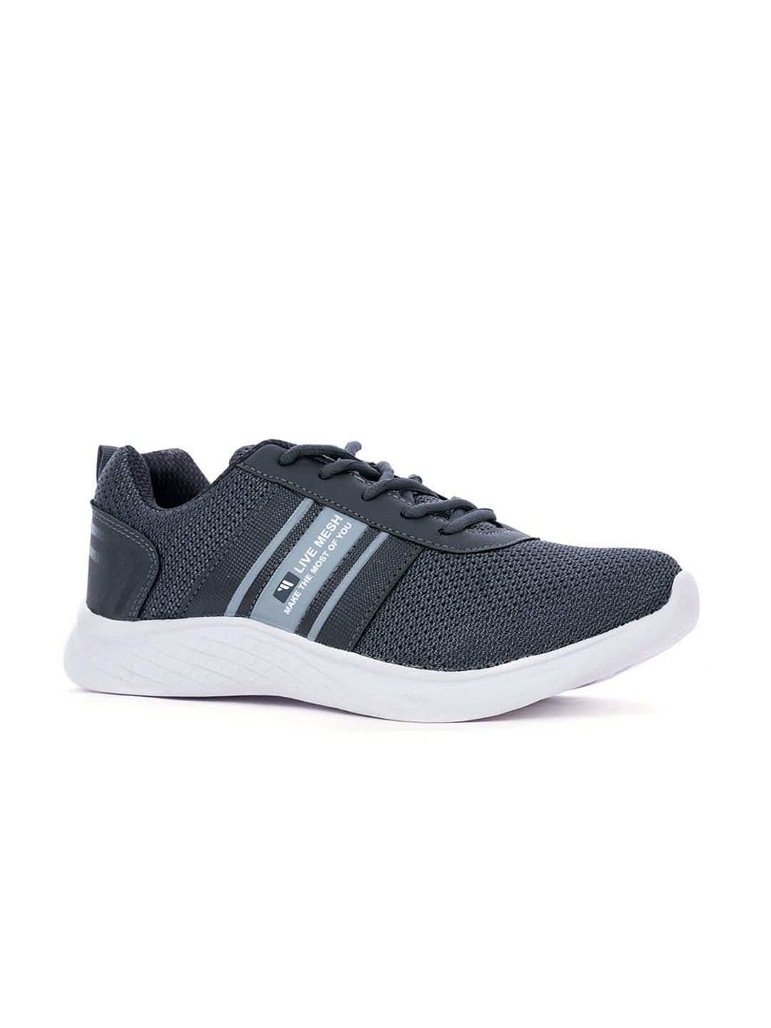 Khadims Men Grey Textile Walking Non-Marking Shoes - view 1