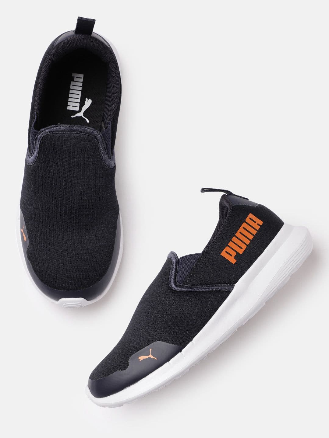 Puma Men Navy Blue Solid Turf Slip-On Regular Running Shoes - view 1