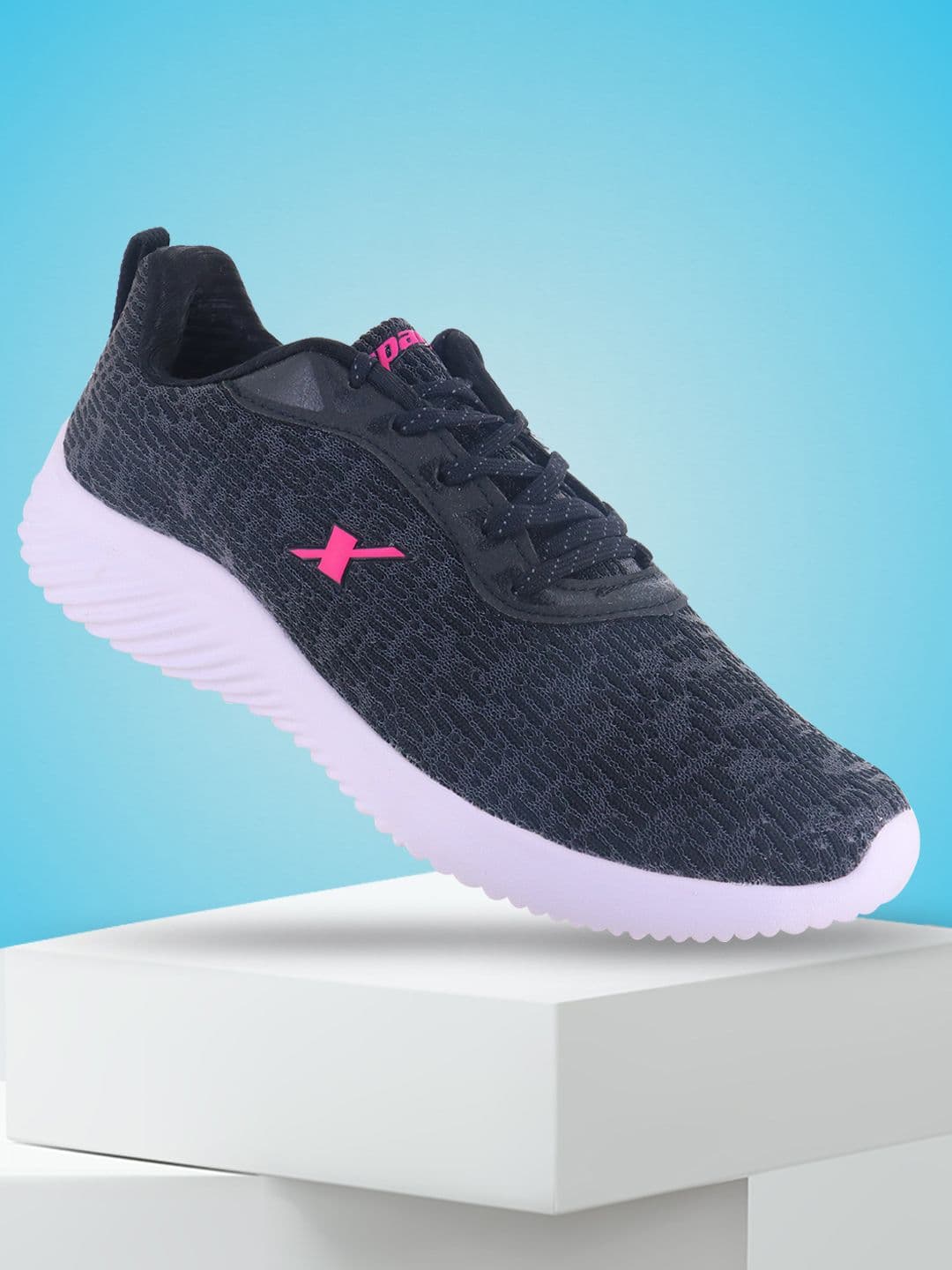 Sparx Women Black Textile Running Non-Marking Shoes - view 1