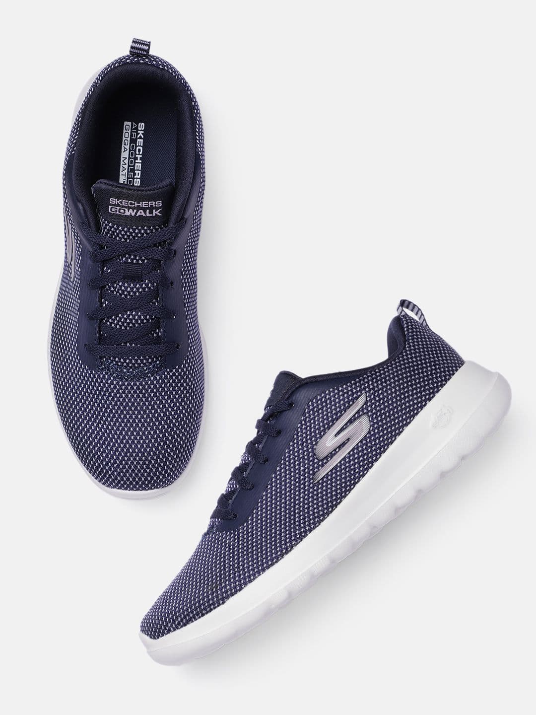 Skechers Women Navy Blue Vivacious Go Walking Shoes - view 1
