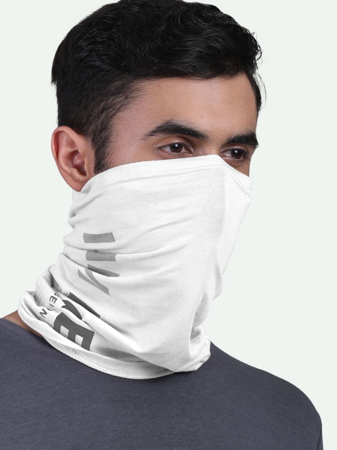 FREECULTR White Unisex Bamboo Bandana Anti Microbial Multipurpose Headband Cloth Face Mask - view 1
