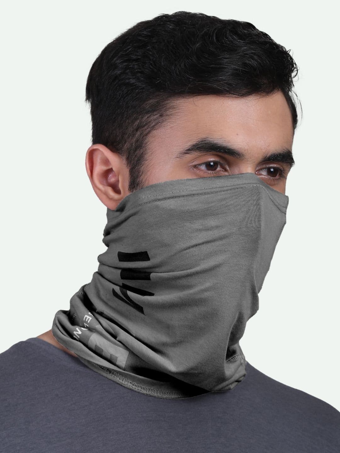 FREECULTR Charcoal Grey Typography Printed Bamboo Headband - view 1