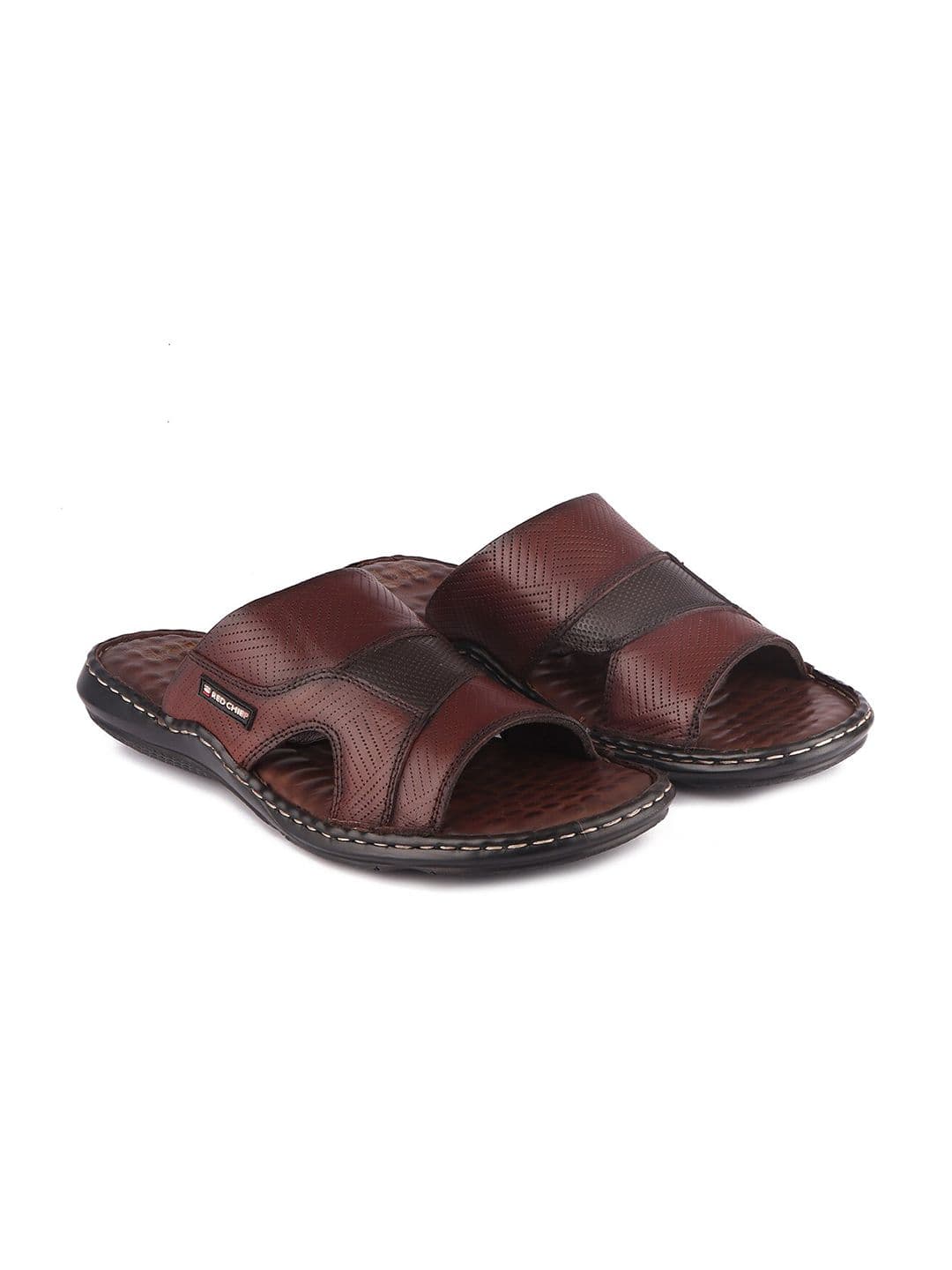 Red Chief Men Brown Leather Comfort Sandals - view 1