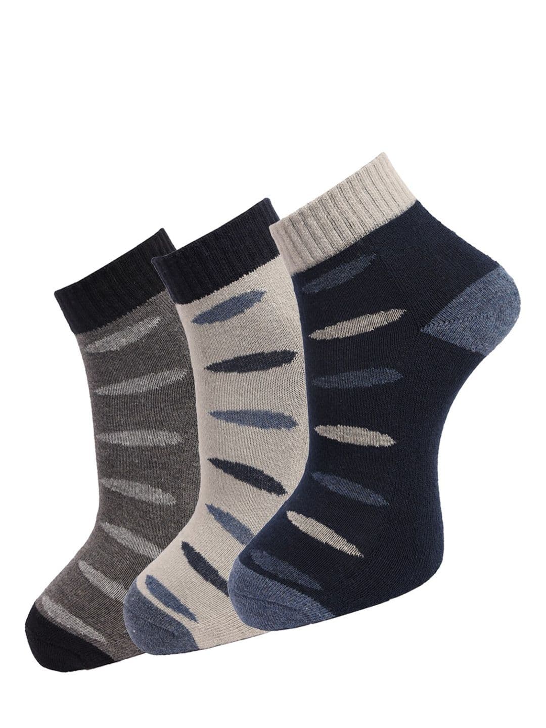 Dollar Socks Men Pack Of 3 Assorted Cotton Above Ankle-Length Socks - view 1