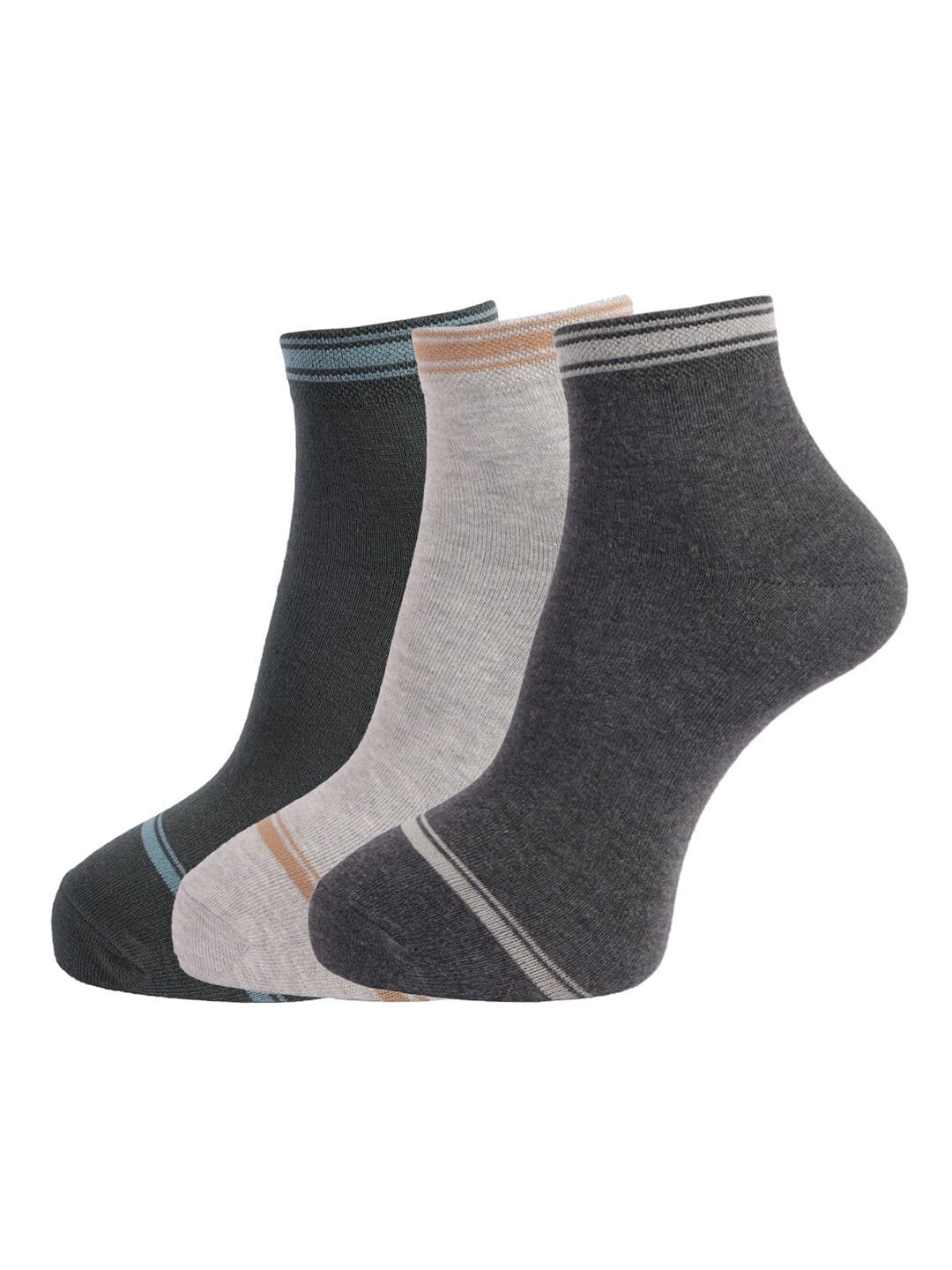 Dollar Socks Men Pack Of 3 Assorted Cotton Above Ankle Length Socks - view 1