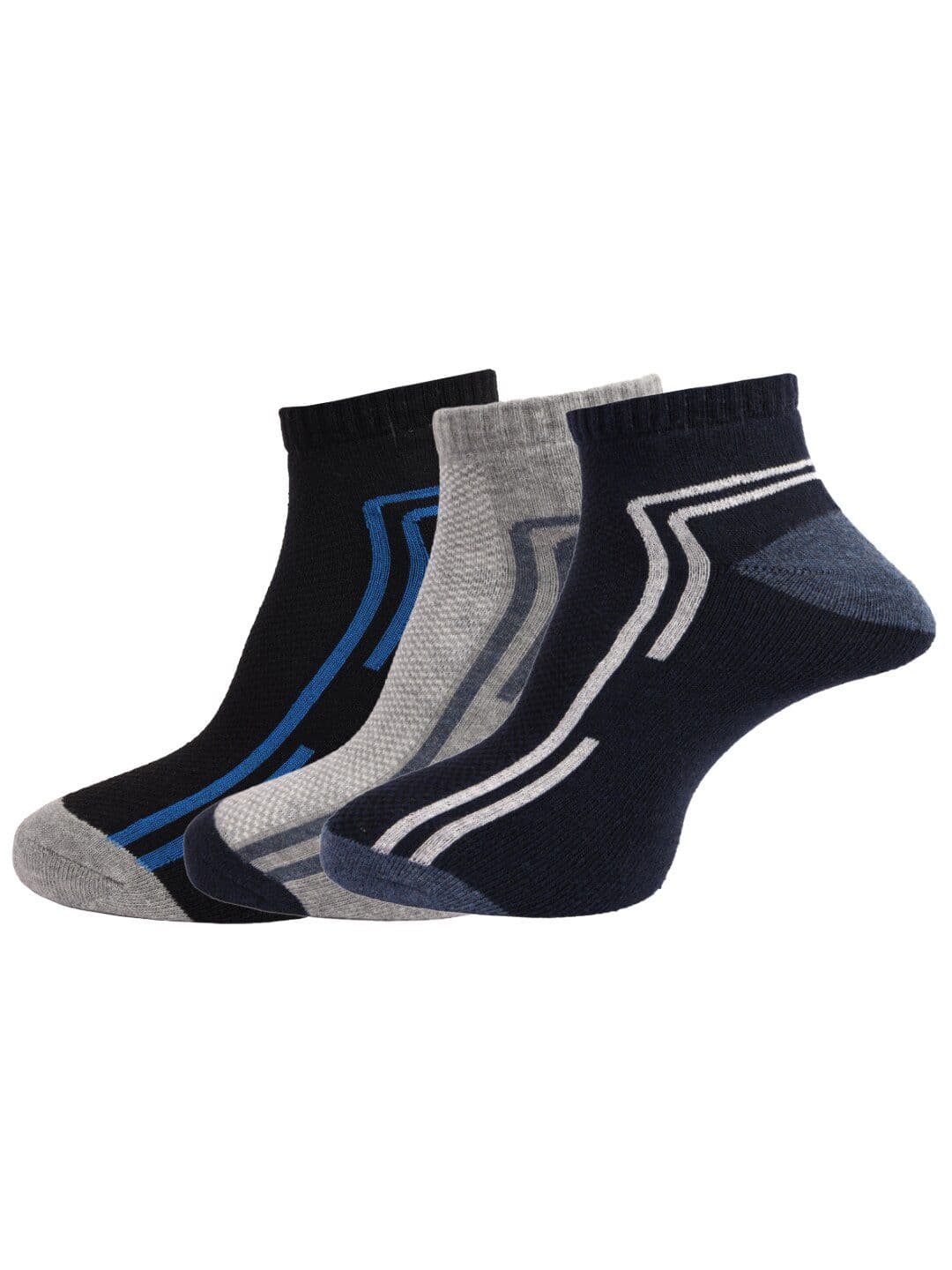 Dollar Socks Men Pack of 3 Assorted Cotton Ankle-Length Socks - view 1