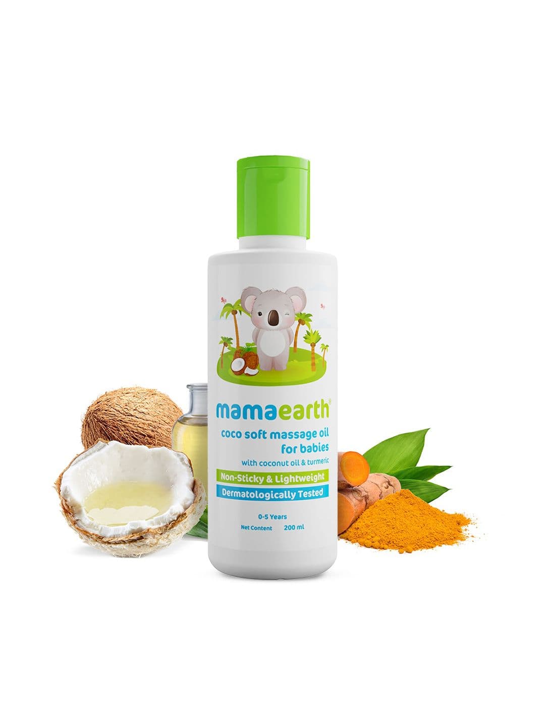 Mamaearth Infants Coco Soft Massage Oil with Coconut Oil & Turmeric - 200 ml - view 1