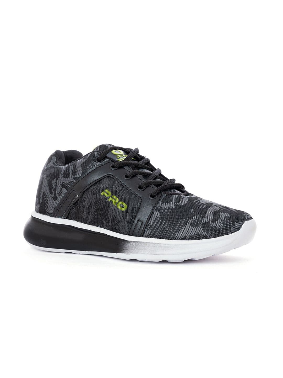 Khadims Men Black Textile Running Non-Marking Shoes - view 1