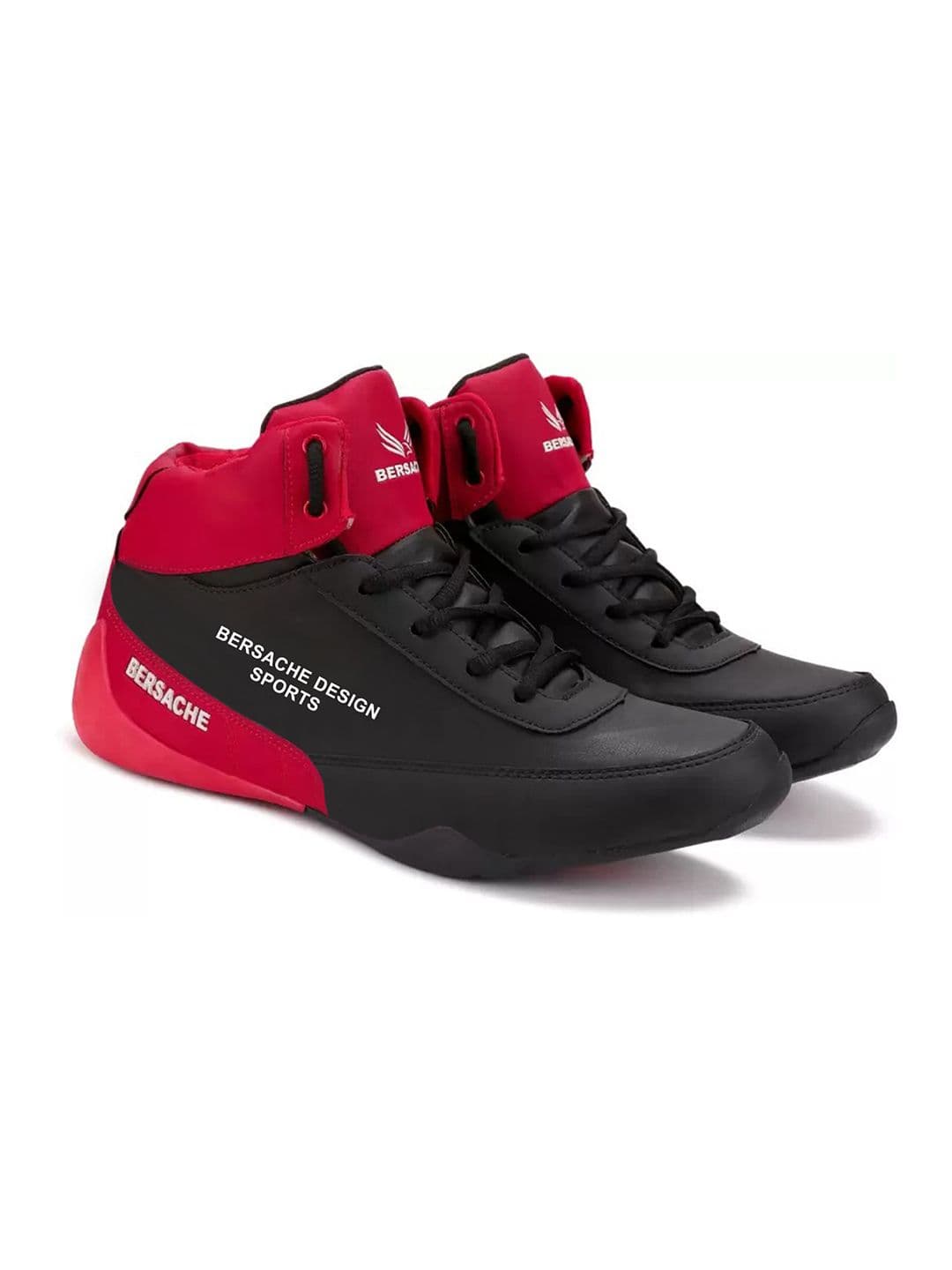 BERSACHE Men Red Mesh Running Shoes - view 1