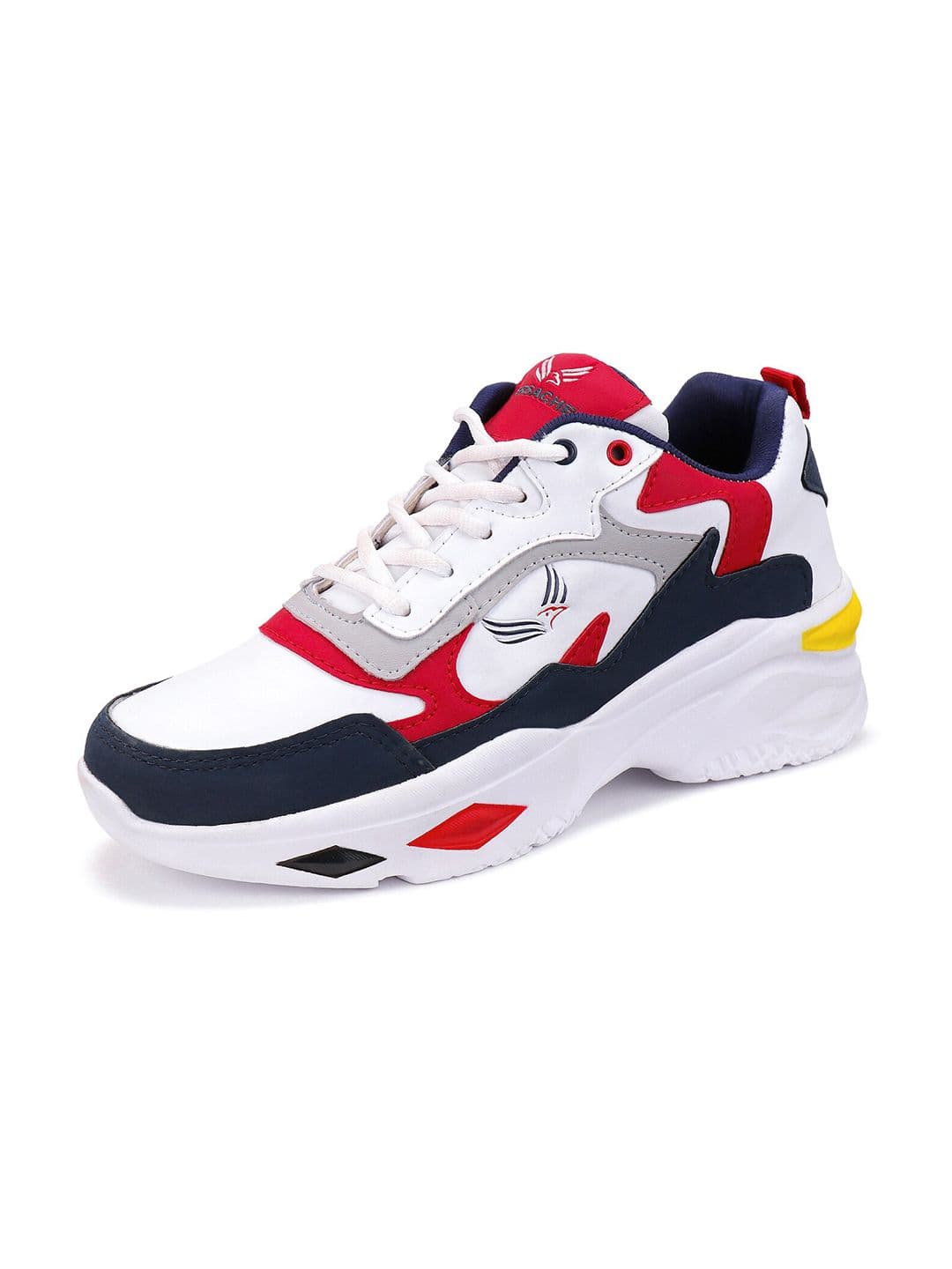BERSACHE Men Red Mesh Running Shoes - view 1