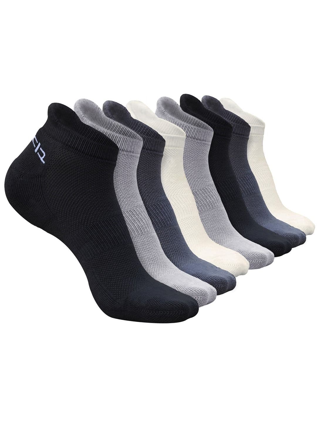 Heelium Men Pack of 8 Bamboo Super Soft & Odour-Free Breathable Ankle-Length Socks - view 1