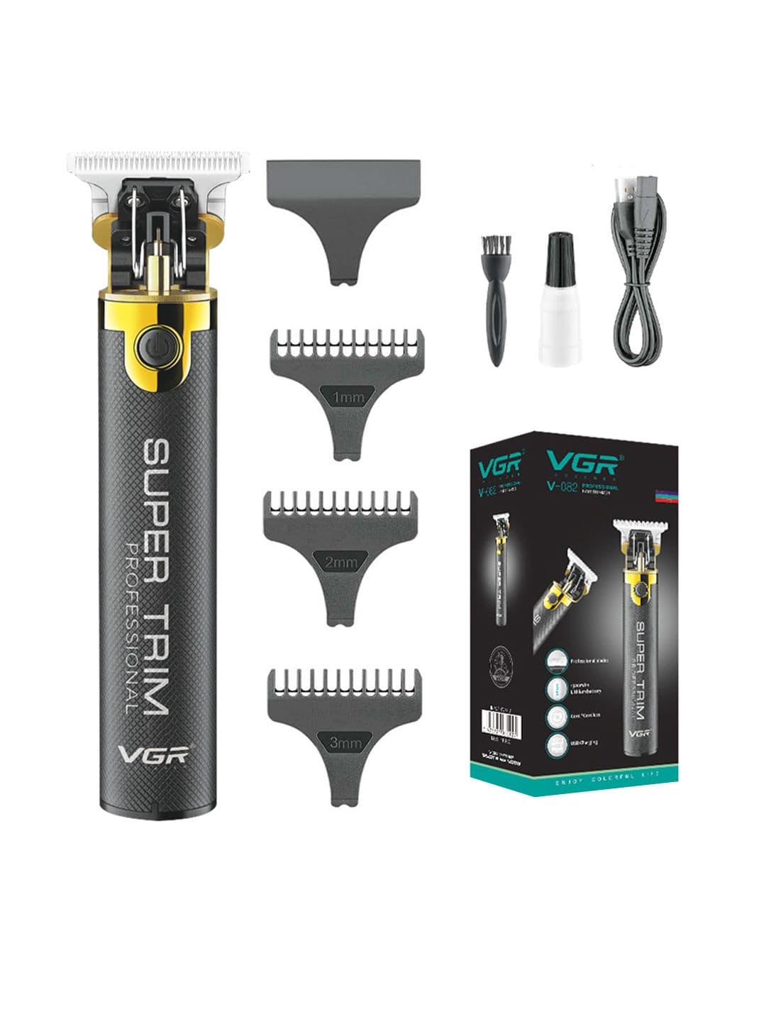 VGR Men Black V-082 SUPER TRIM Professional Hair Trimmer - view 1
