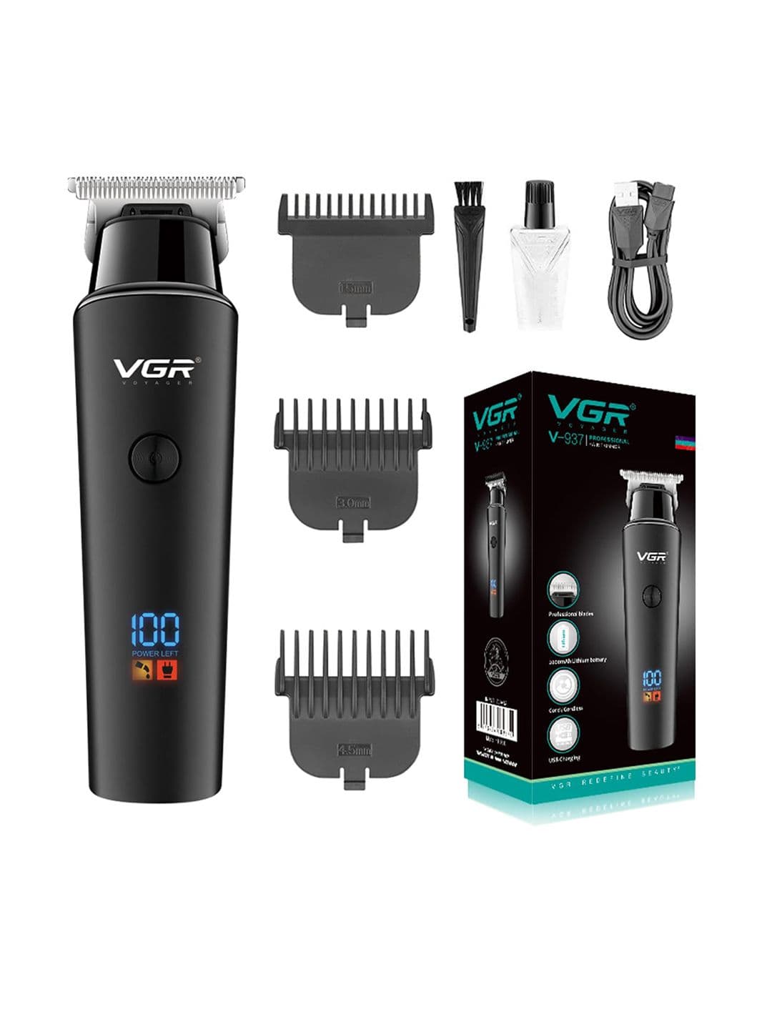 VGR Men V-937 Black Trimmer