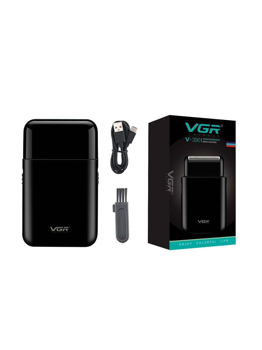 VGR Men Voyager V-390 Professional Shaver Trimmer with 45 Min Runtime - Black - view 1