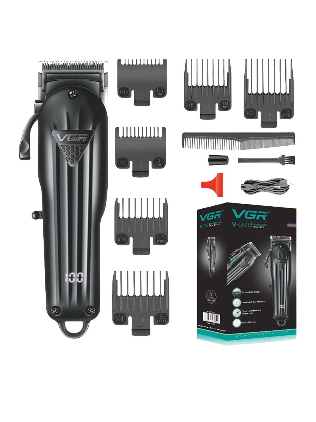 VGR Men Black V-282 Trimmer - view 1