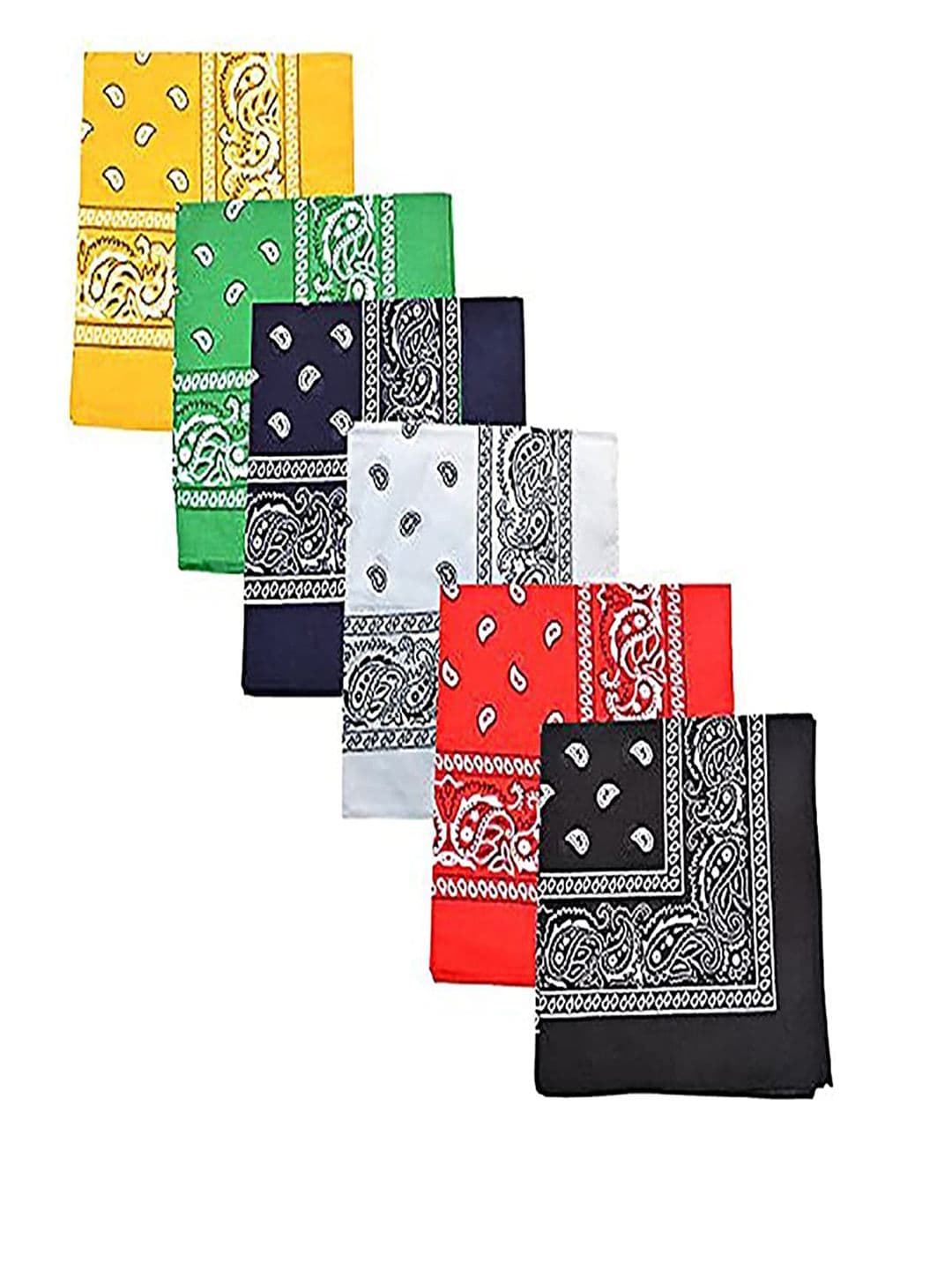 Aadikart Pack Of 6 Paisley Printed Cotton Headband - view 1