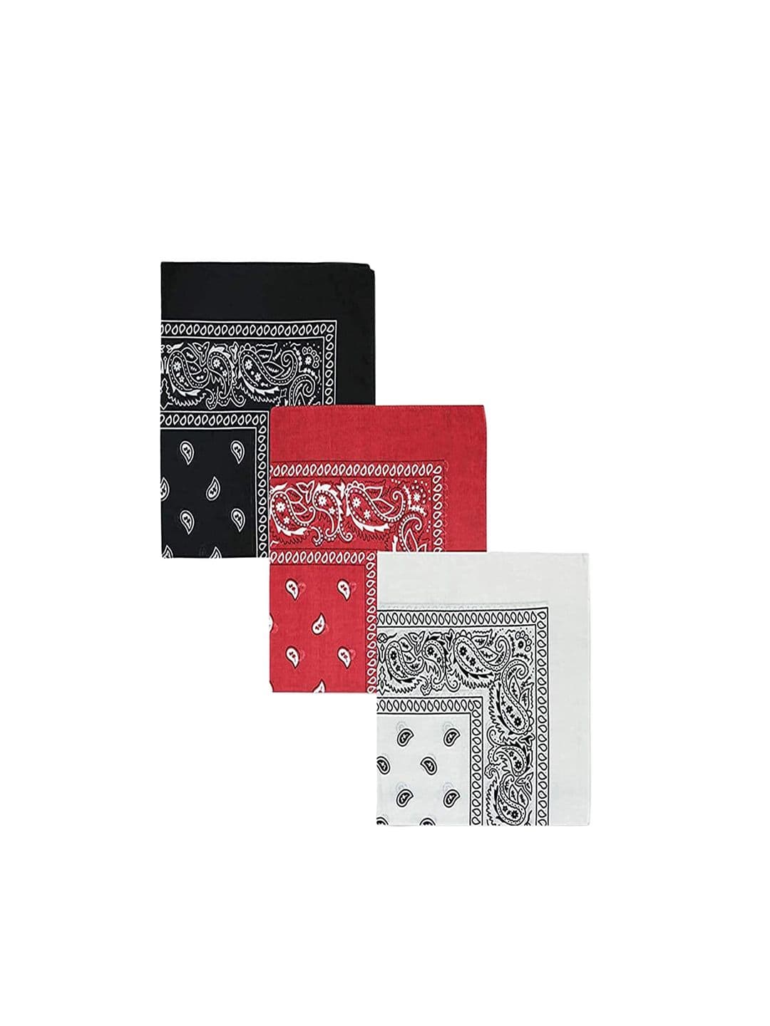 Aadikart Unisex Set of 3 Printed Cotton Bandana