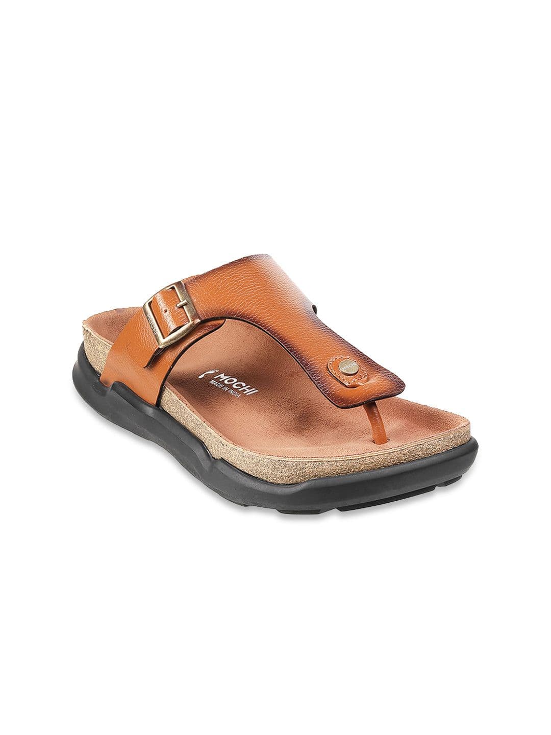 Mochi Men Tan & Black Comfort Sandals - view 1