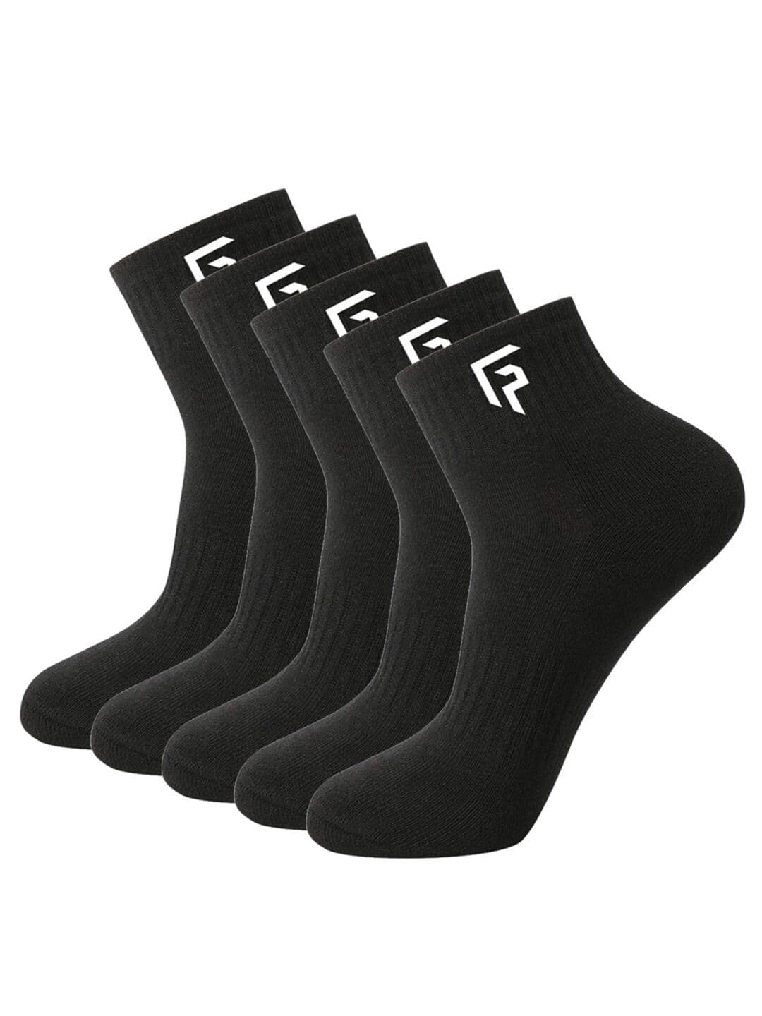 FOOTPRINTS FOOTPRINT 5 Pairs Unisex Anti Odour Organic Cotton Ankle-Length Terry Sports Bamboo Socks - view 1