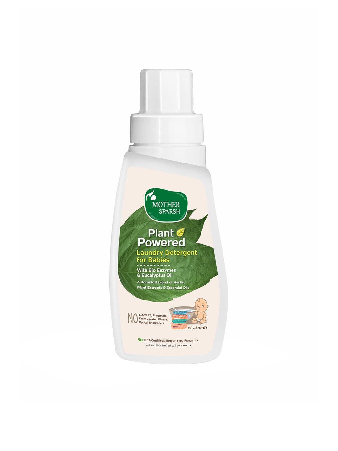 Mother Sparsh Plant Powered Baby Liquid Laundry Detergent with Eucalyptus Oil - 200ml - view 1