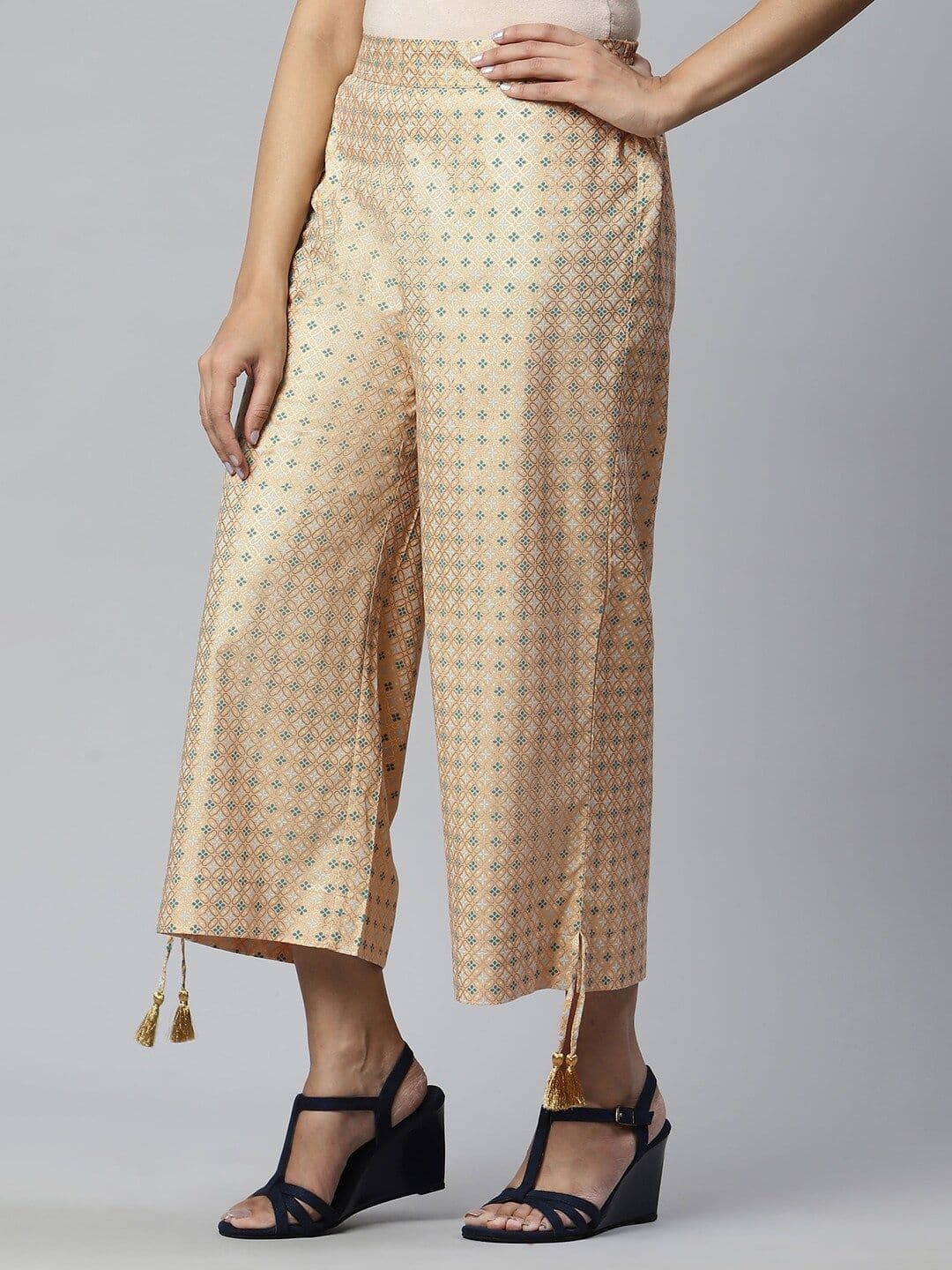 AURELIA Women Printed Ethnic Palazzos - view 1