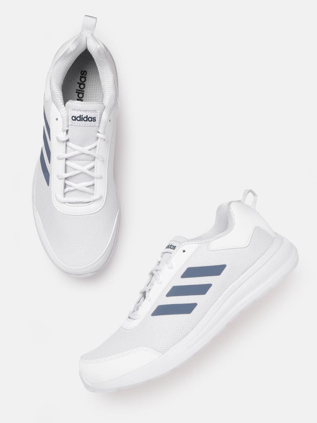 ADIDAS Men White Woven Design GlideEase Running Shoes - view 1